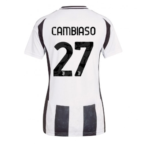 Dámy Fotbalový dres Juventus Andrea Cambiaso #27 2024-25 Domácí Krátký Rukáv